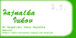 hajnalka vukov business card